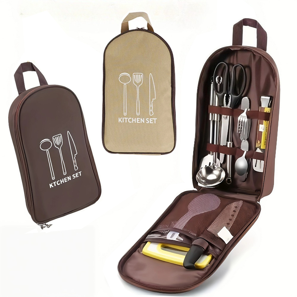 Camping Cooking Equipment Bag - Draagbare kooktas voor buiten Campingopbergtas Draagbare