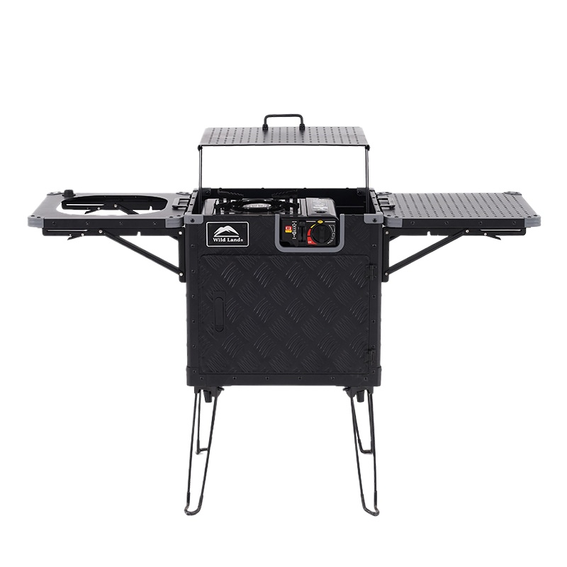 Camping Cooking Gear Set - Draagbare opvouwbare kampeerkachelset van aluminiumlegering Multifunctioneel