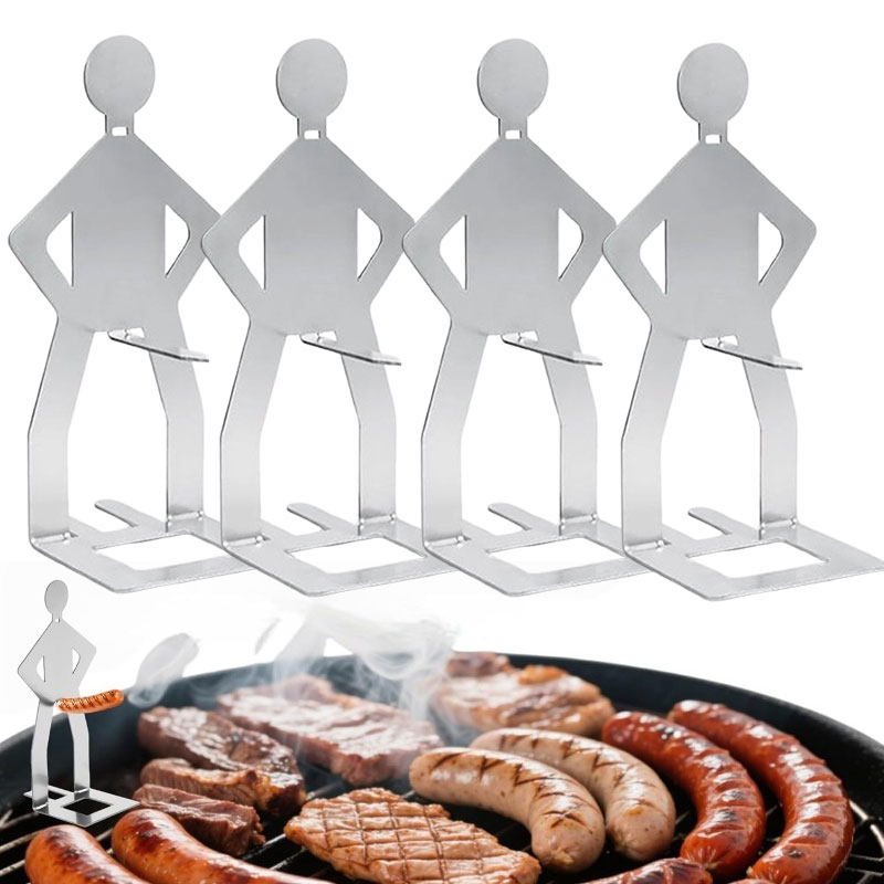 Camping Cooking Gazebo - Campingbenodigdheden 304 roestvrijstalen BBQ Strongman worsthouder