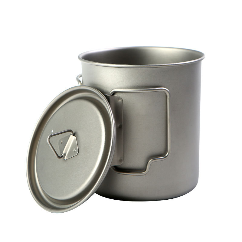 Camping Cooking Gadgets - Camping Titanium Cups 450 ml 550