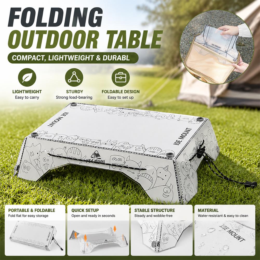 Camping Cooking Table - Draagbare multi-opvouwbare campingtafel PP Lichtgewicht picknicktafel