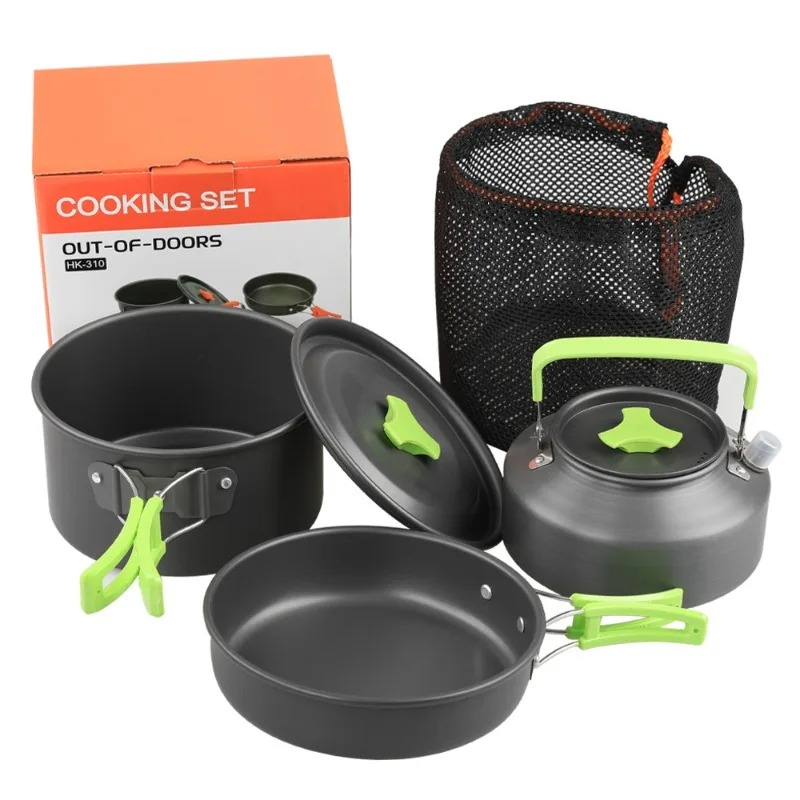 Camping Cooking Equipment Bag - Camping kookset, outdoor keukenset, aluminium draagbaar