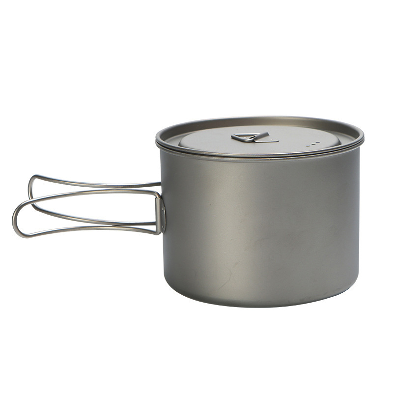 Camping Cooking Tool Set - Buiten Picknick Titanium Kookpot 750Ml 900Ml