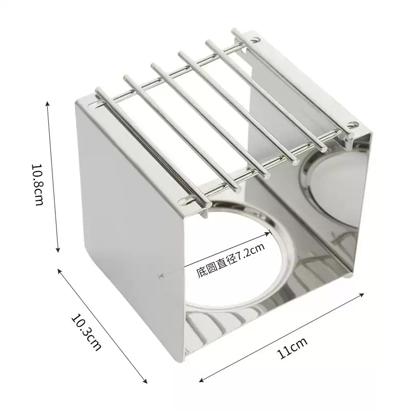 Camping Cooking Appliances - Roestvrijstalen vierkante koffiebranderstandaard, stabiele potsteun voor