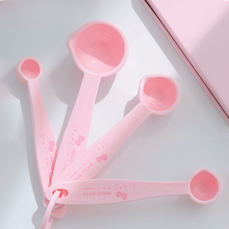 Camping Cooking Tool Set - Hello Kitty bedrukte maatlepelsset, schattige cartoon