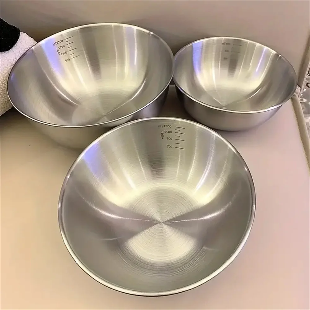 Camping Cooking Tool Set - 1-3-delige RVS kommenset met weegschaal voor