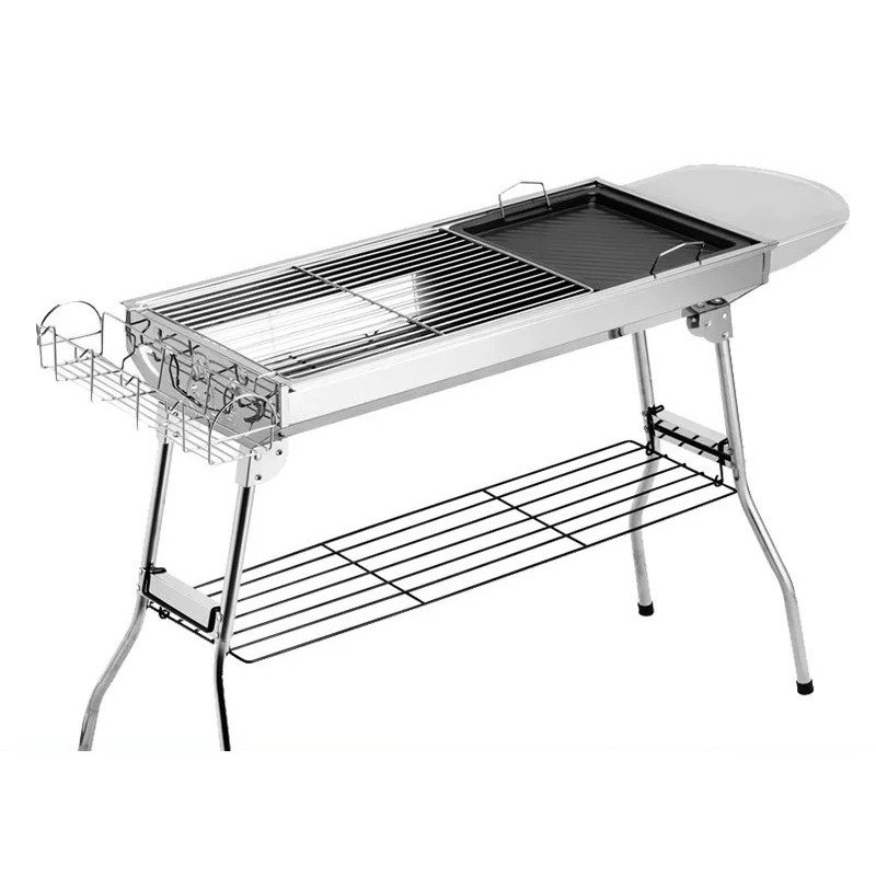 Camping Cooking Appliances - Grote opvouwbare houtskoolbarbecuegrill, buitenkooktoestel voor kamperen,