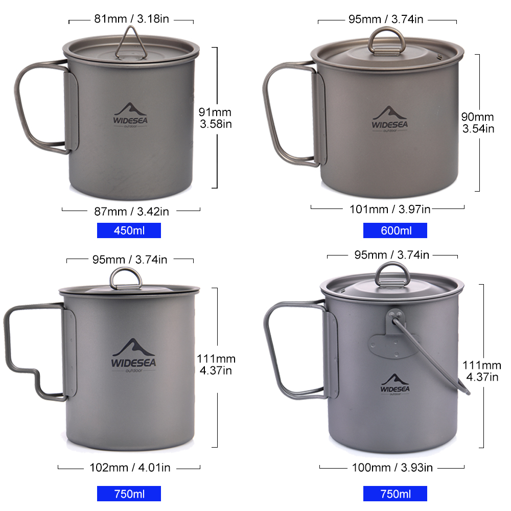 Widesea Campingmok Titanium be - Camping Cooking Set Jetboil recensie en prijs
