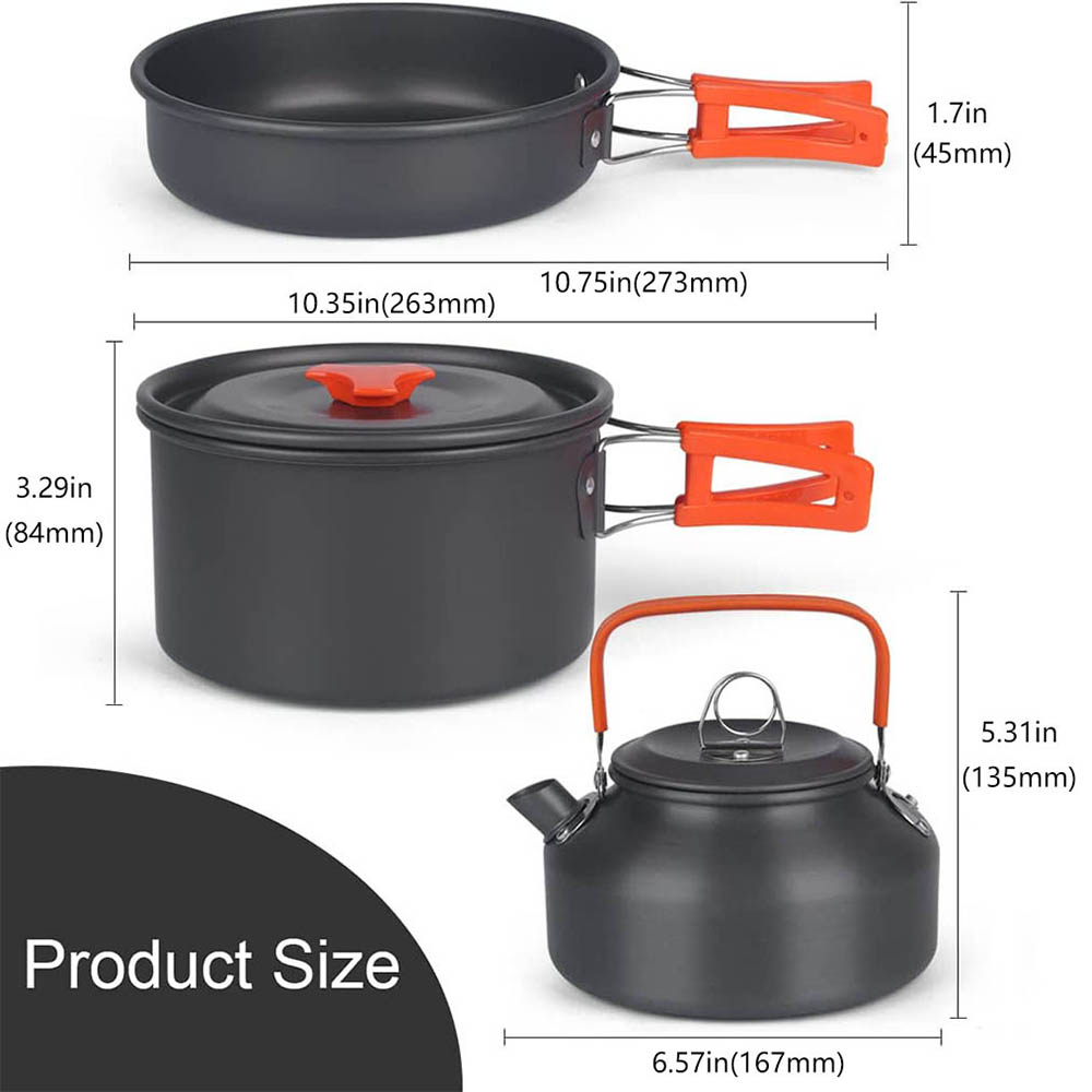 Aluminium outdoor campingpanne - Camping Cooking Equipment Bag recensie en prijs