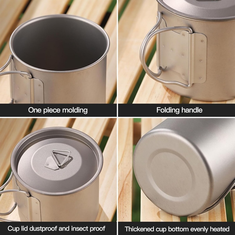 Titanium kampeermok met inklap - Camping Cooking Backpack recensie en prijs