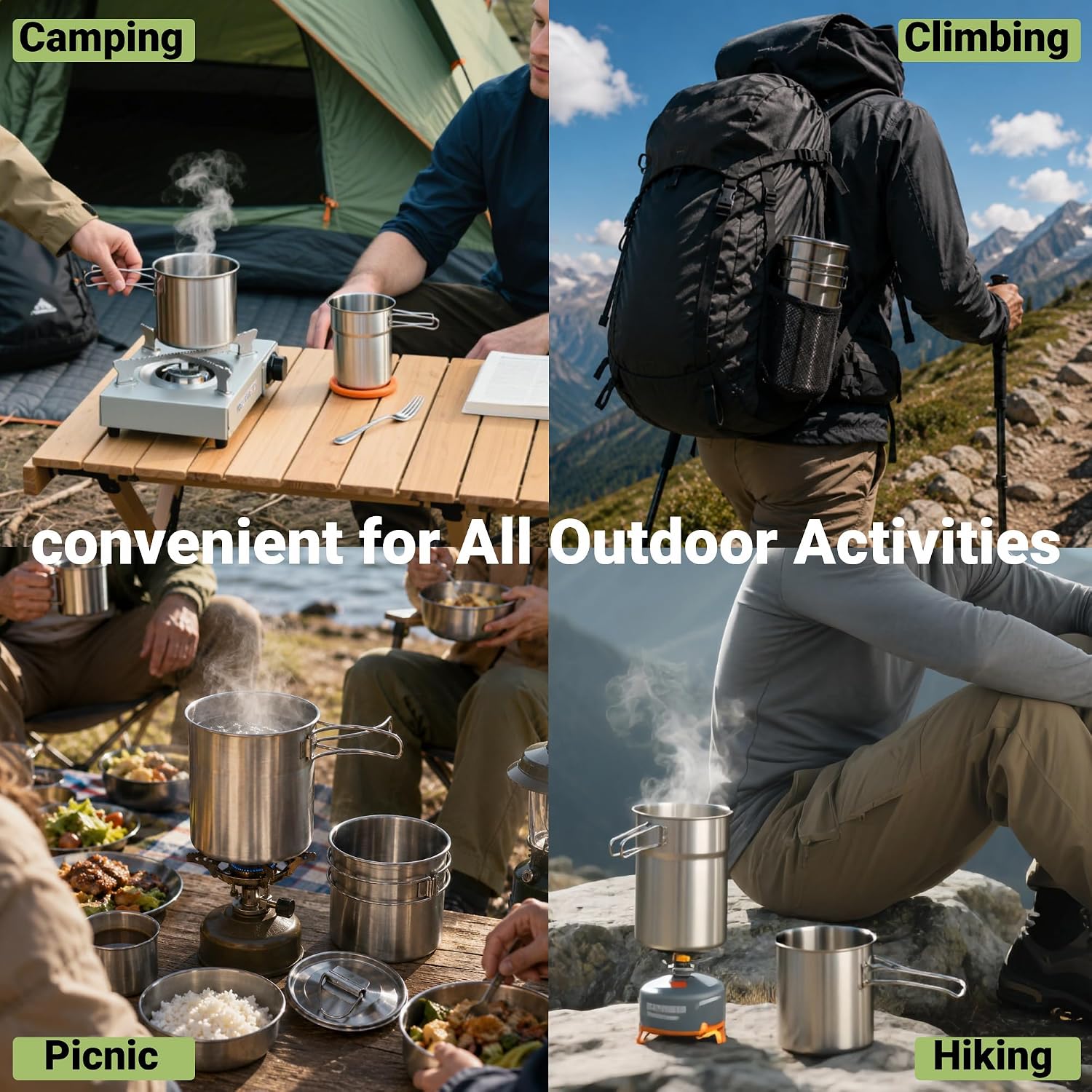 Opvouwbare campingbekers, camp - Camping Cooking Appliances recensie en prijs