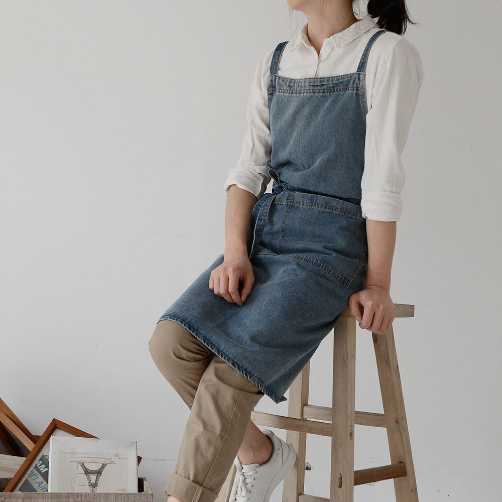 Koreaanse denim overalls werkk - Japan Camping Cooking recensie en prijs
