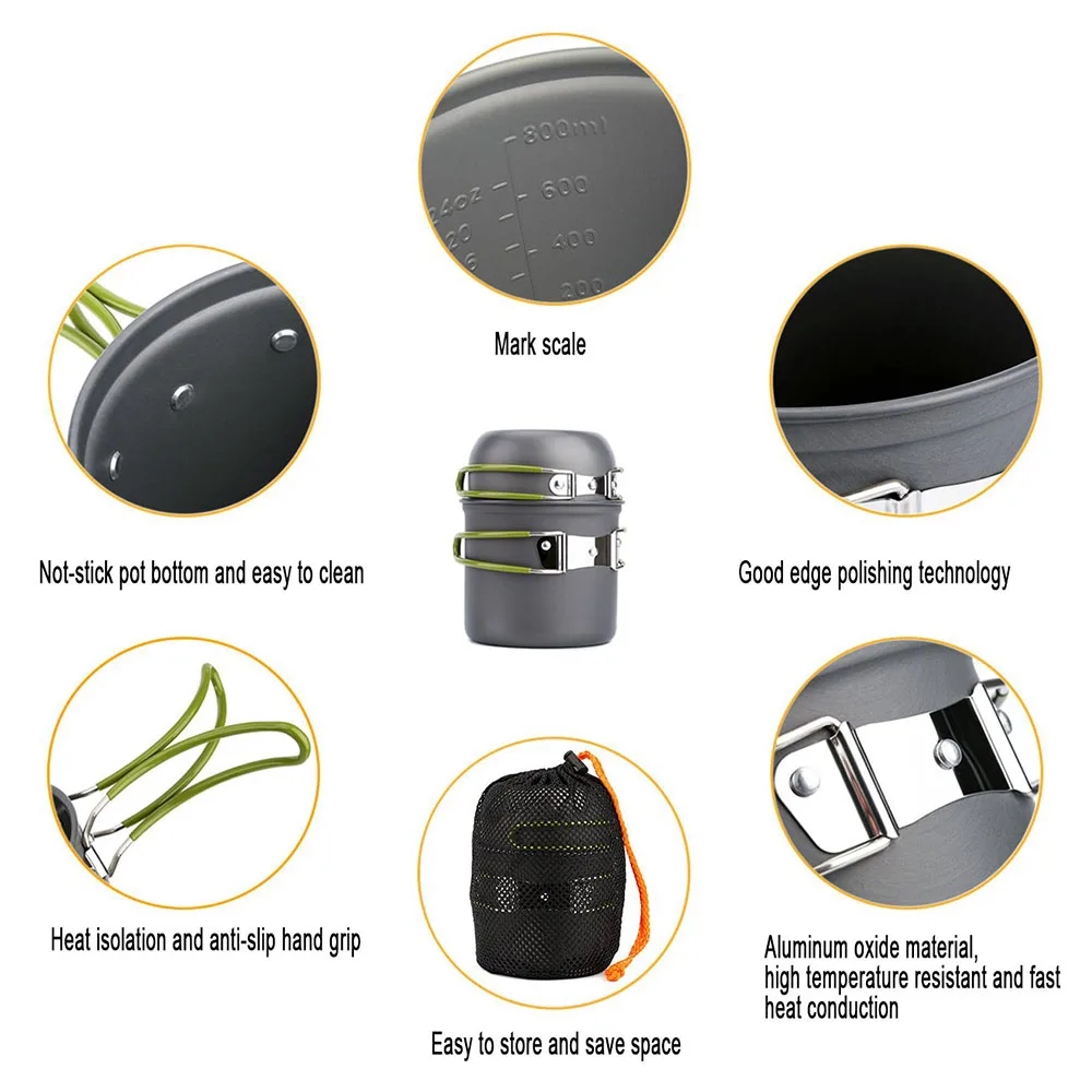 Campingkookgerei Mess Kit Ultr - Camping Cooking Gear Set recensie en prijs