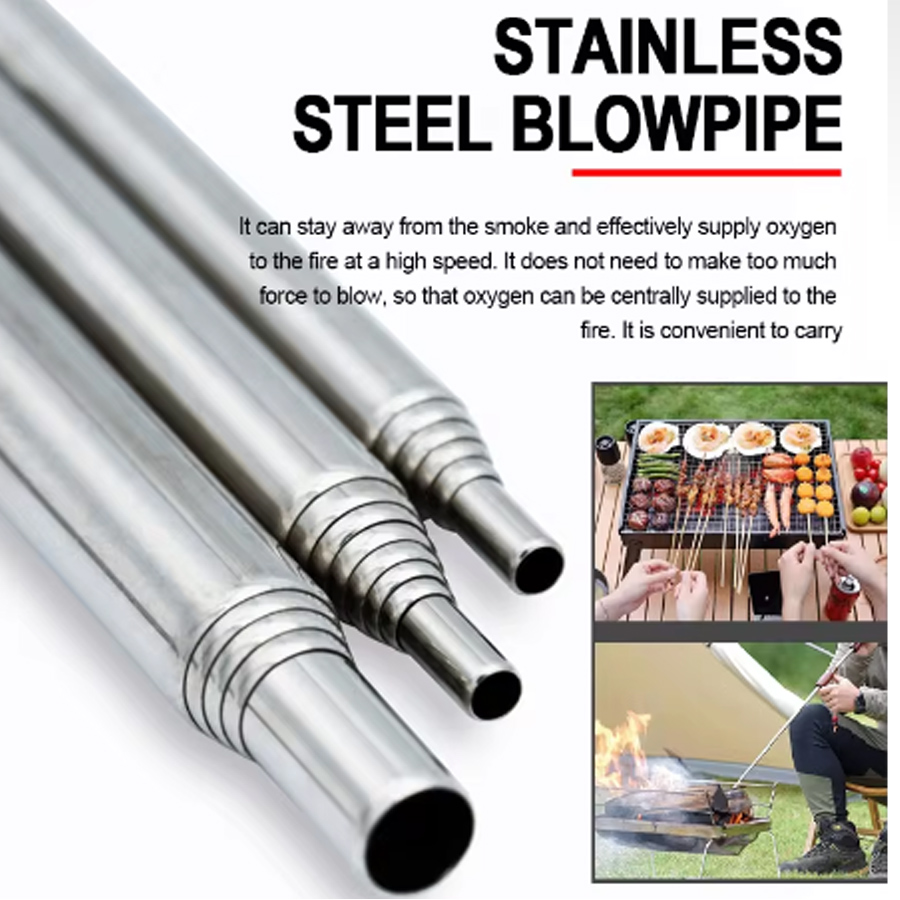 Roestvrijstalen blaaspijp Zakb - Camping Cooking Gadgets recensie en prijs