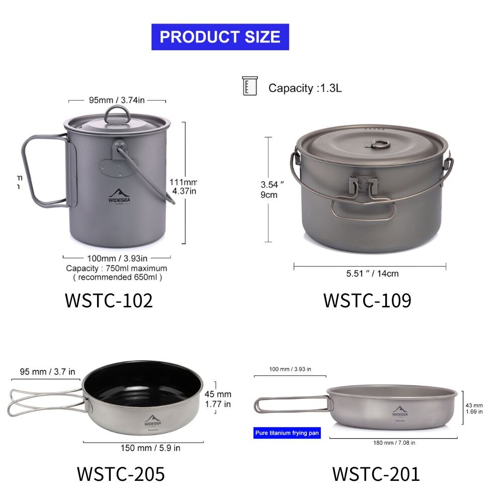 Widesea Camping Tafelgerei Tit - Camping Cooking Gear Set recensie en prijs
