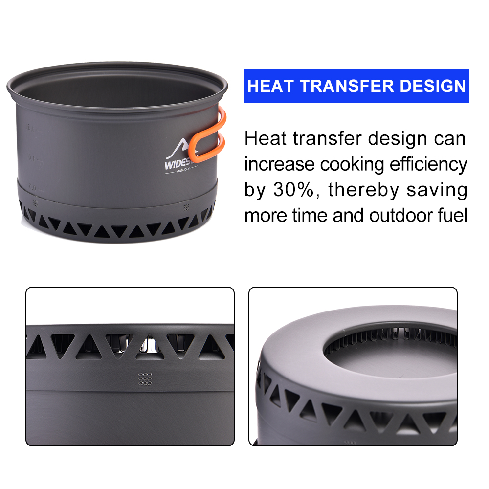 Widesea Camping Kookgerei 2.3L - Camping Cooking Set Jetboil recensie en prijs