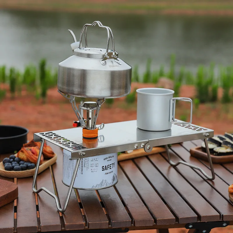 Outdoor draagbare mini-theetaf - Camping Cooking Meat recensie en prijs