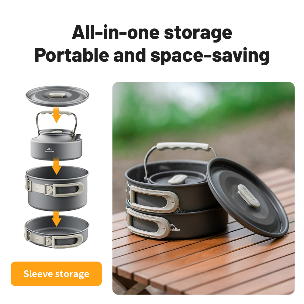 Naturehike Camping Kookgerei K - Camping Cooking Set Jetboil recensie en prijs