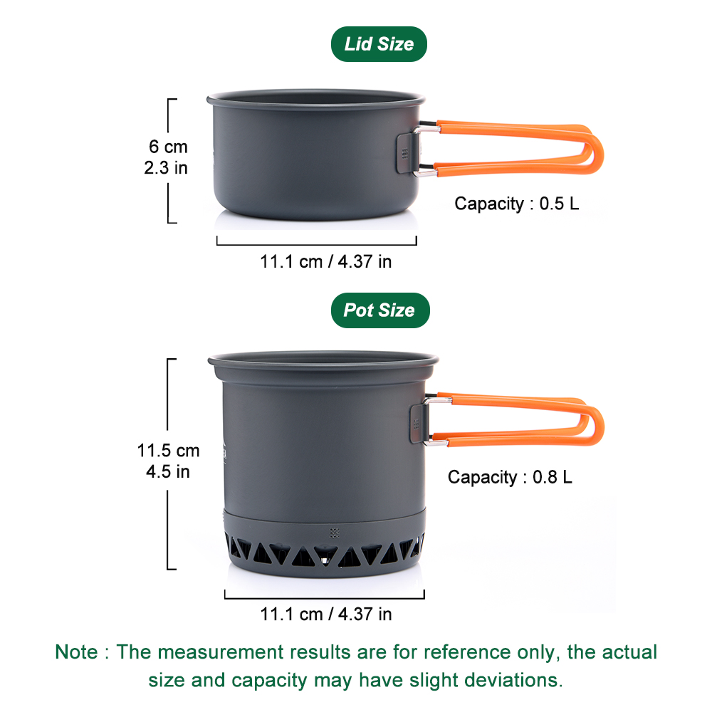 Outdoor Camping Pot 1.3L 2.3L  - Camping Cooking Set Jetboil recensie en prijs