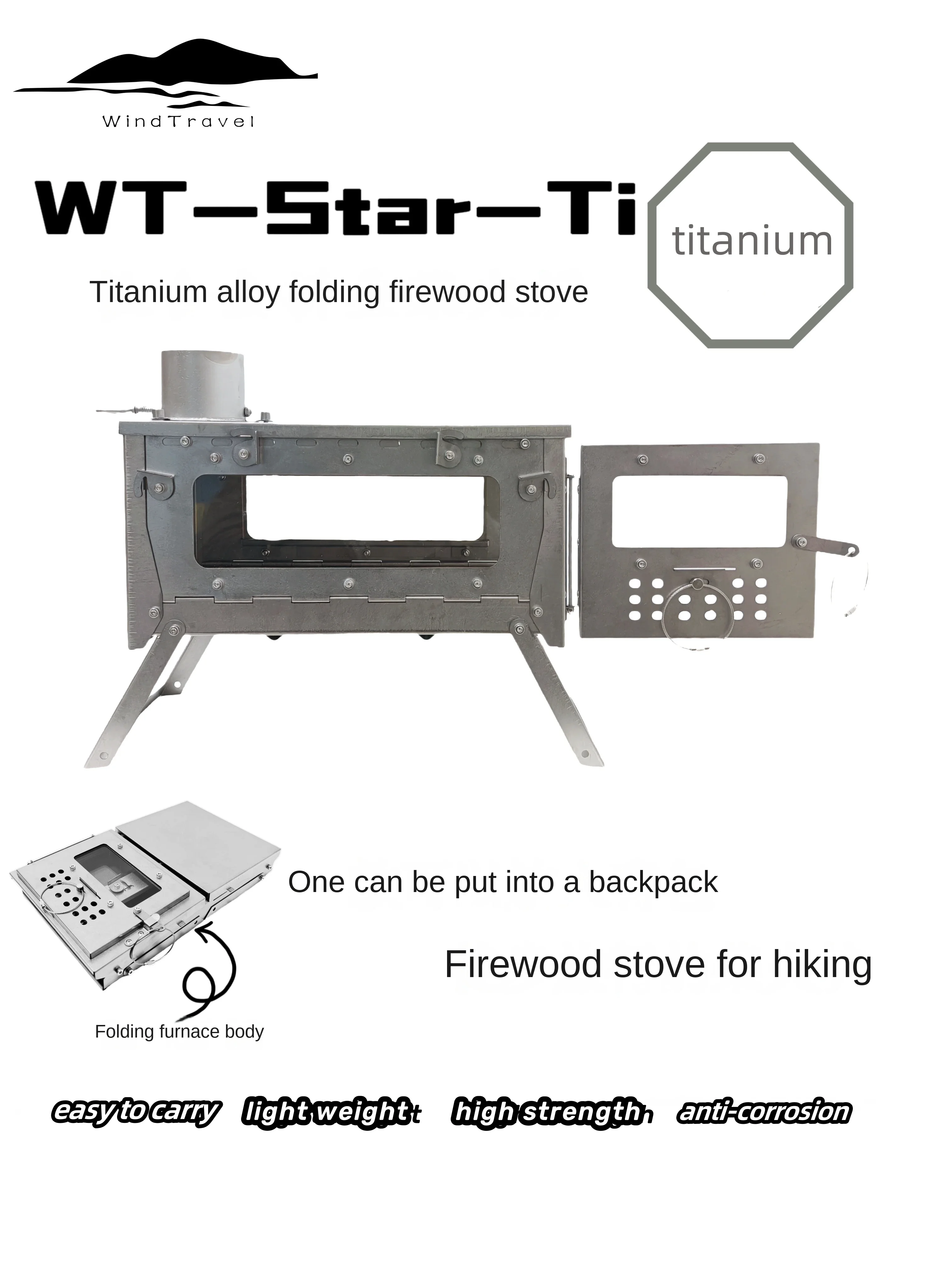 WT Star Ti Titaniumlegering Op - Camping Cooking Gazebo recensie en prijs