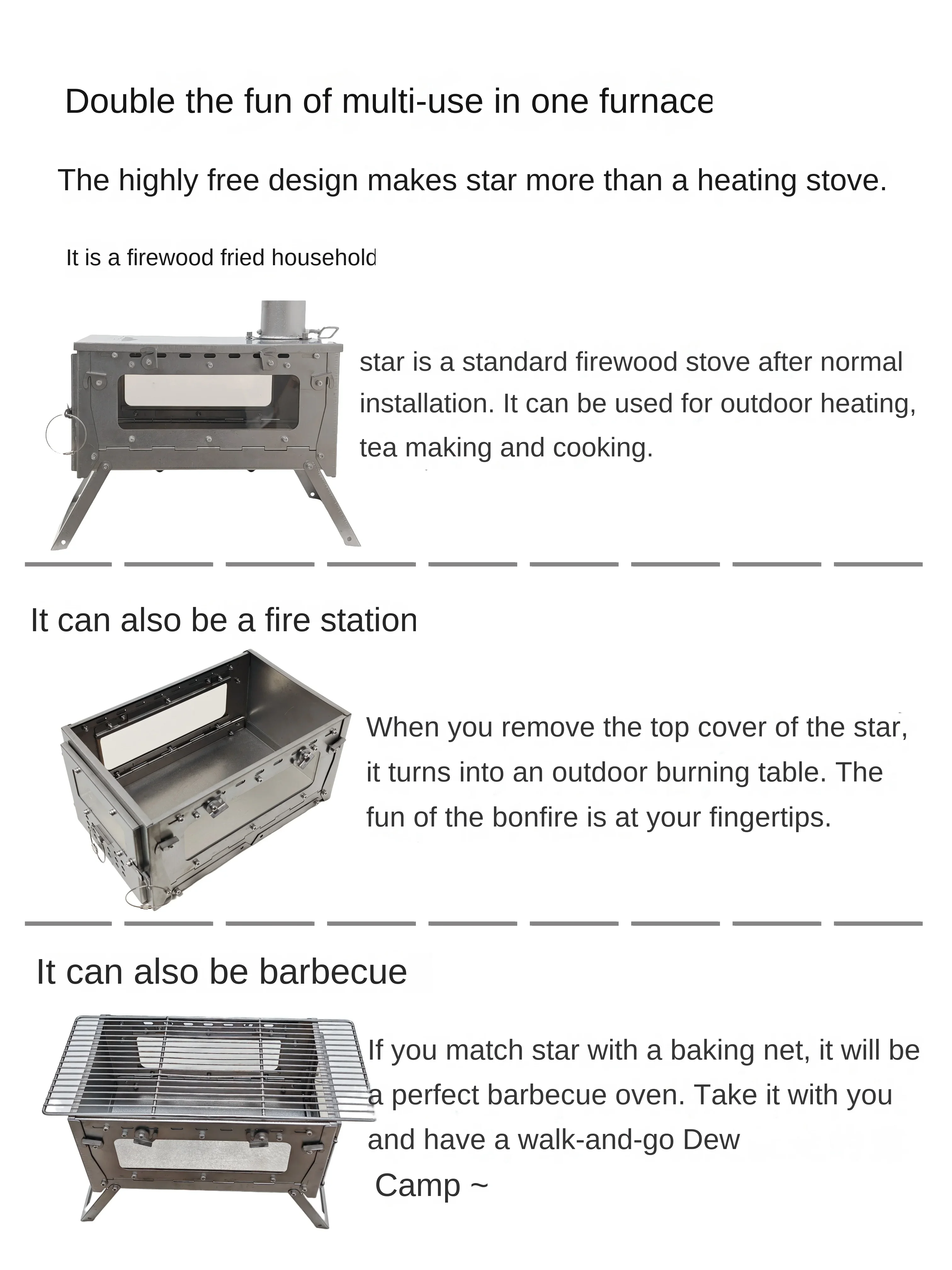 WT Star Ti Titaniumlegering Op - Camping Cooking Gazebo recensie en prijs