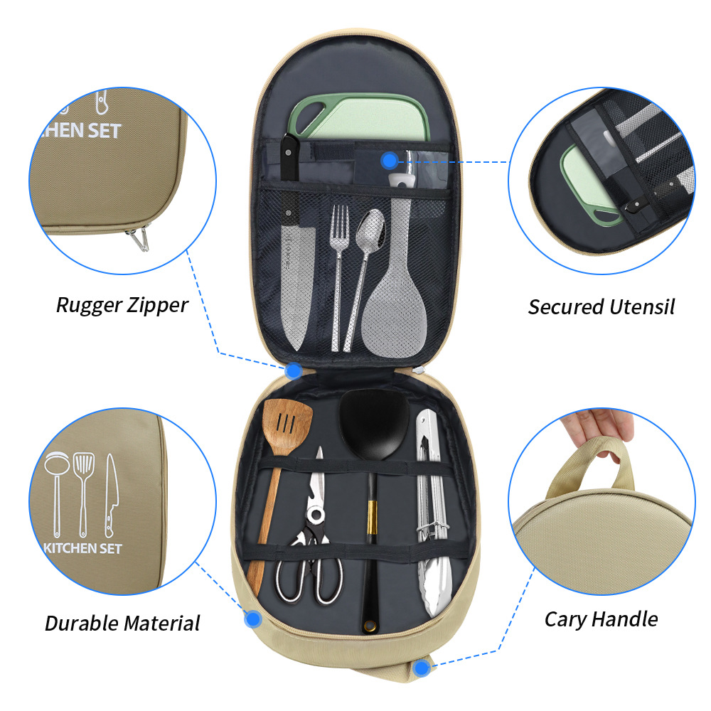 Draagbare kooktas voor buiten, - Camping Cooking Equipment Bag recensie en prijs