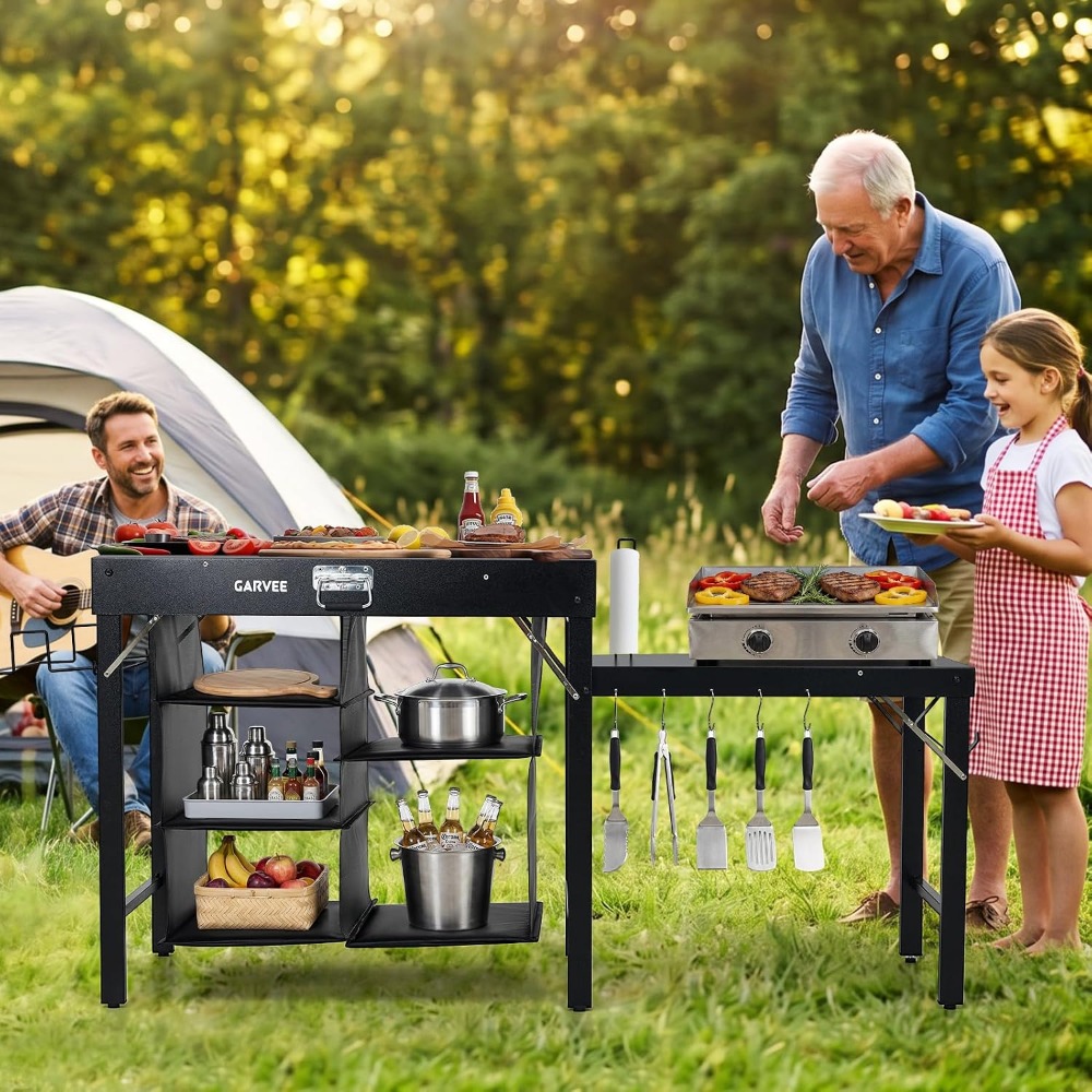 Opvouwbare metalen grilltafel  - Camping Cooking Table recensie en prijs