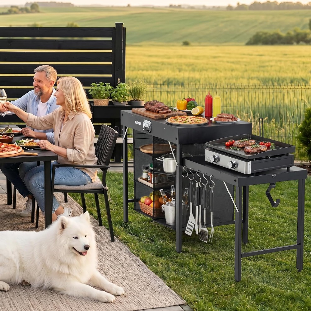 Opvouwbare metalen grilltafel  - Camping Cooking Table recensie en prijs