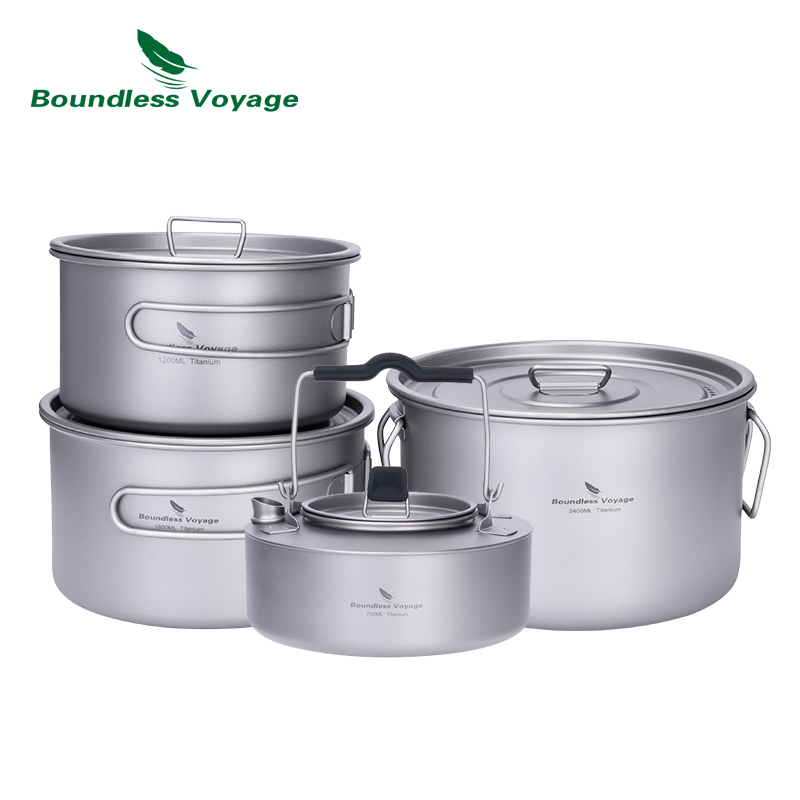 Boundless Voyage Titanium Pot  - Camping Cooking Tool Set recensie en prijs