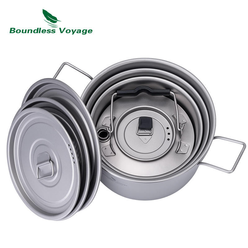 Boundless Voyage Titanium Pot  - Camping Cooking Tool Set recensie en prijs