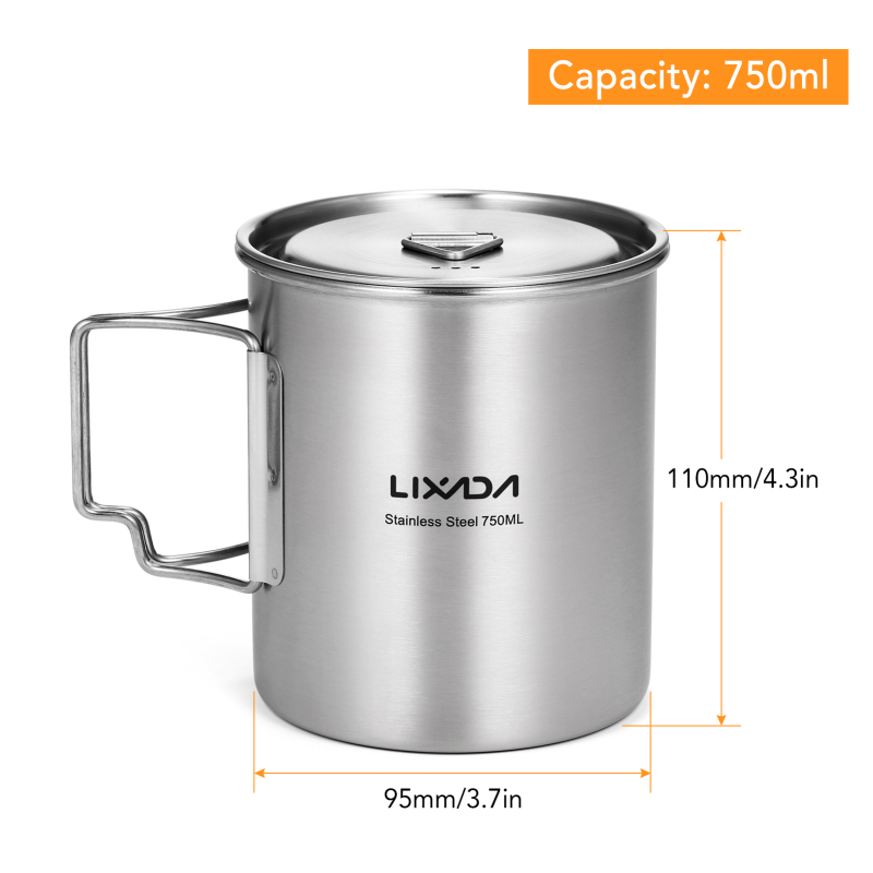 Lixada 750Ml Cup Outdoor Roest - Camping Cooking Backpack recensie en prijs