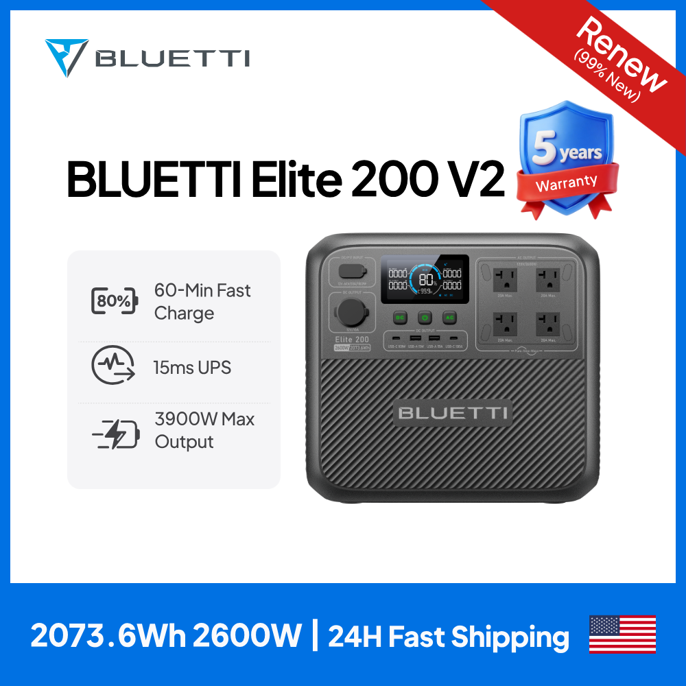 【Renew】BLUETTI Elite 200 V2 dr - Camping Cooking Appliances recensie en prijs