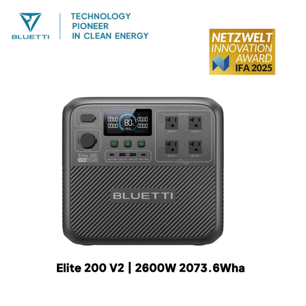 【Renew】BLUETTI Elite 200 V2 dr - Camping Cooking Appliances recensie en prijs
