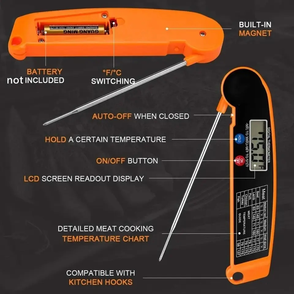 Waterdichte digitale keukenthe - Camping Cooking Meat recensie en prijs