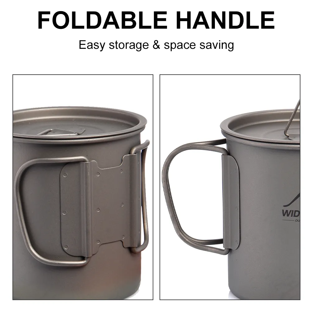 Widesea Camping Mok Titanium C - Camping Cooking Set Jetboil recensie en prijs