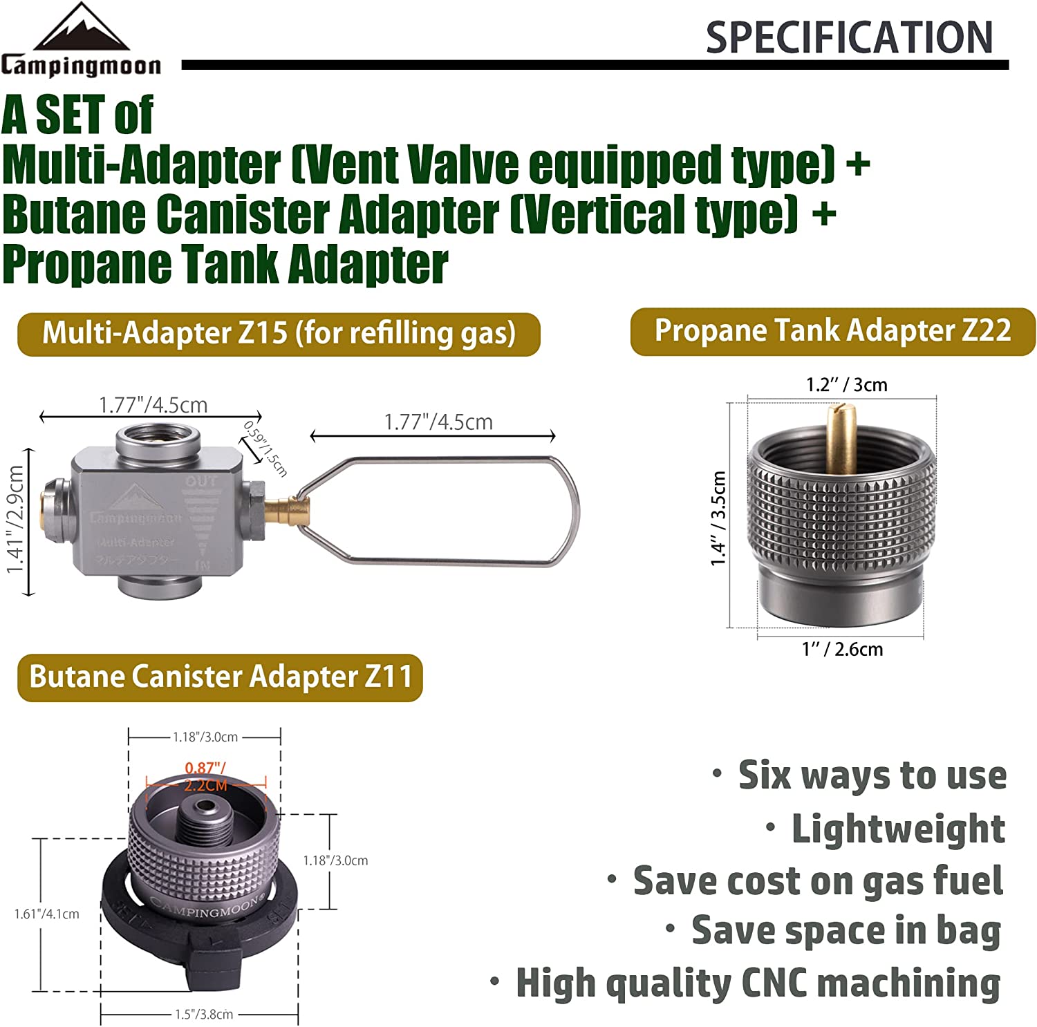 Gasfornuisadapter Gasbesparend - Camping Cooking Backpack recensie en prijs