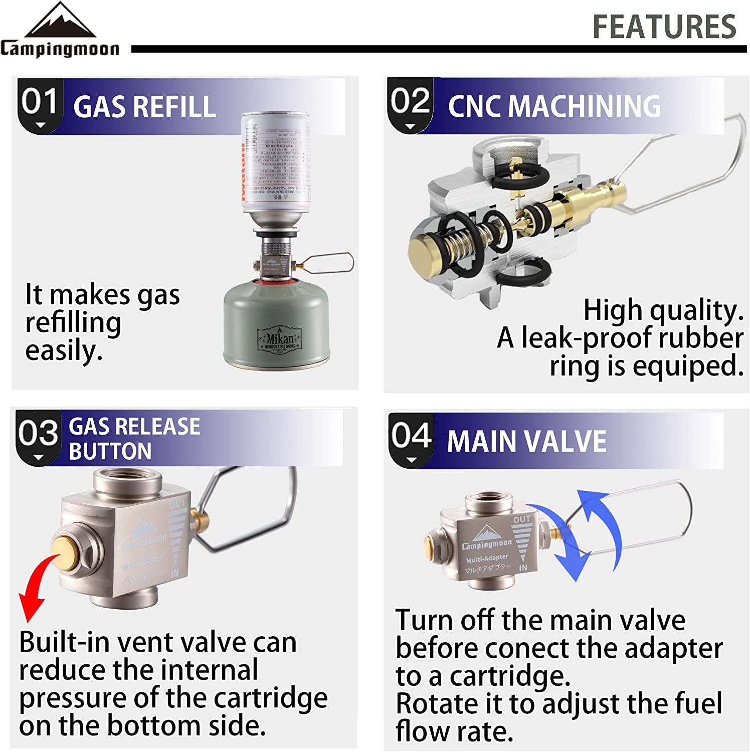 Gasfornuisadapter Gasbesparend - Camping Cooking Backpack recensie en prijs