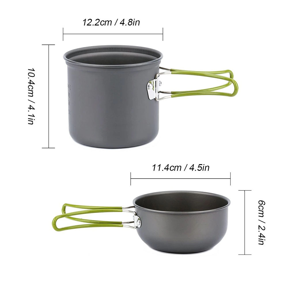 Campingpannenset met fornuis O - Camping Cooking Backpack recensie en prijs